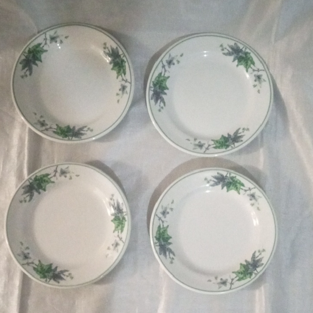 Shenango Leafy Green Dinner 4 Plate Set